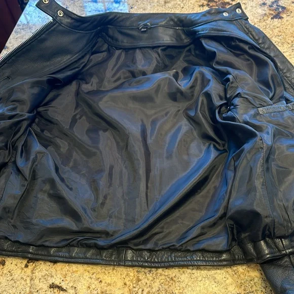 Vintage Hot Leathers Pink and Black Moto Jacket